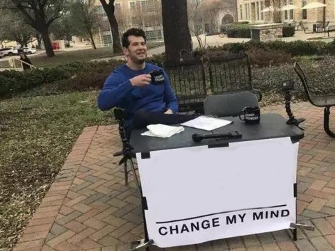 Change My Mind meme about Boody